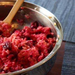Beet Risotto With Walnuts and Gorgonzola Cheese recipe