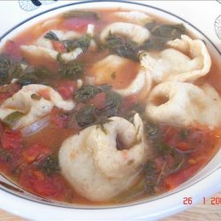 Quick & Easy Tortellini Soup With Spinach and Tomatoes recipe