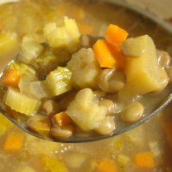 Curried Lentil and Vegetable Soup recipe