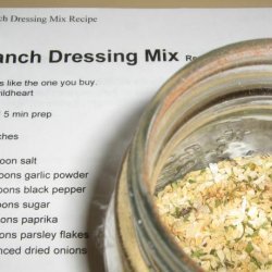 Ranch Dressing Mix recipe