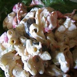Italian Crab Seafood Pasta Salad recipe
