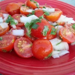 Tomato Salad with Ginger-Garlic Dressing recipe