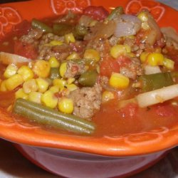 Ground Turkey and Veggie Soup recipe