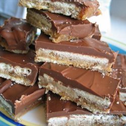 Homemade Cookie, Caramel and Chocolate Candy Bars recipe