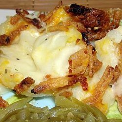 Potato Casserole With Fried Onions recipe