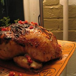 Pomegranate Glazed Cornish Game Hens recipe