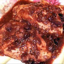 Cranberries & Chicken Cutlet recipe