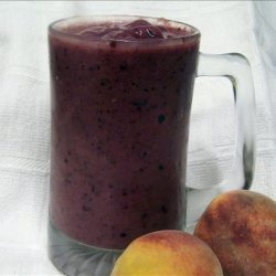 Purple Power Blackberry Peach Smoothie recipe