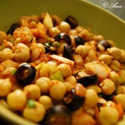 Chickpea & Olive Salad recipe