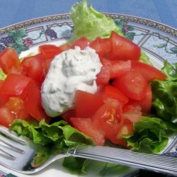 Tomato Salad With Mustard-Basil Dressing recipe