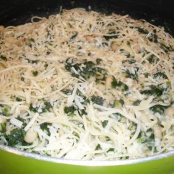 Angel Hair with Garlic Spinach and White Beans recipe