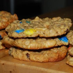 Oats and Peanut Butter Giant Cookies recipe