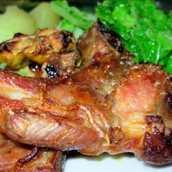 Maple Sugar Glazed Pork With Baked Apples and Thyme recipe