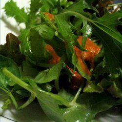 Mixed Greens with Tomato-Ginger Dressing recipe