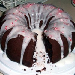 Chocolate Bundt Cake With Peppermint Glaze recipe