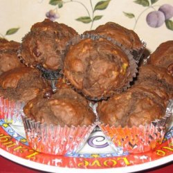 Double Chocolate-Banana Muffins (Healthy) recipe