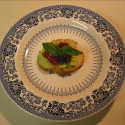 Tomato and Avocado-Goat Cheese Crostini recipe