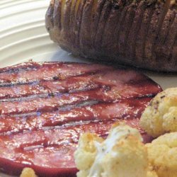 Ham Steak With Brown Sugar and Lime Glaze recipe