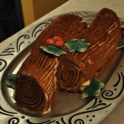 Chocolate Christmas Log (Cookie Cake) recipe