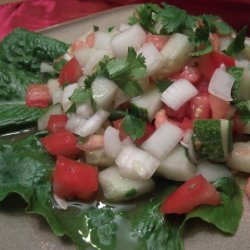 Afghan Tomato, Cucumber and Onion Salad (Salata) recipe