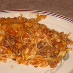 Ground Beef and Noodle Bake recipe