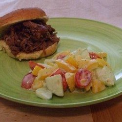 Slow Cooker 4th of July Chuck Roast Barbecue Sandwiches recipe