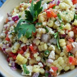 Corn Salad With Queso Fresco - Ensalada De Choclo recipe