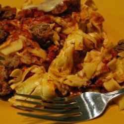 Gladys' Meat and Noodle Casserole recipe