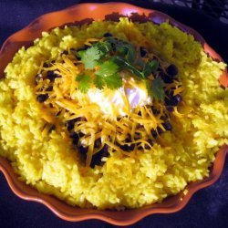 Tex-Mex Black Beans & Saffron Rice recipe