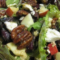 Feta Cheese, Apple, and Spiced Pecan Salad recipe