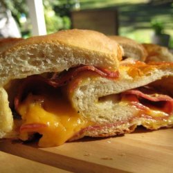 Hot Pastrami Baked Sandwiches recipe