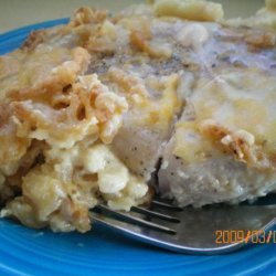 Delicious French Fries and Pork Chops (Or Chicken) Bake recipe