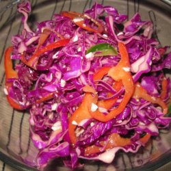 Red Cabbage Salad With Feta Cheese and Olives recipe