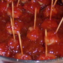 Bacon Wrapped Water Chestnuts With Ketchup Sauce recipe
