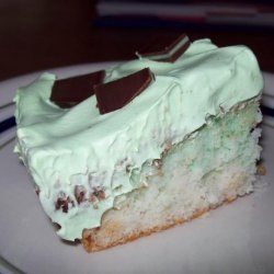 St. Patricks Day Grasshopper Fudge Cake recipe