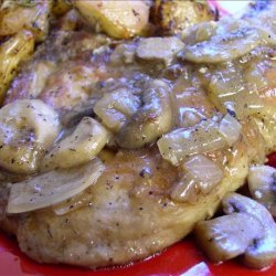 German Style Pork Chops With Mushrooms recipe