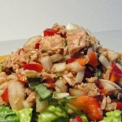 Tuna Salad With Bell Peppers and Herbs (No Mayonnaise) recipe