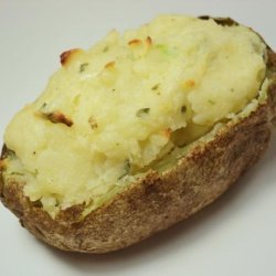 Baked Potatoes Stuffed With Brie recipe