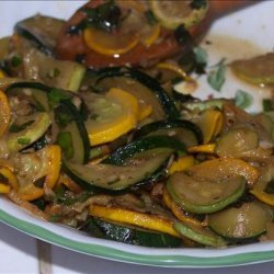 Smothered Yellow Squash With Basil recipe