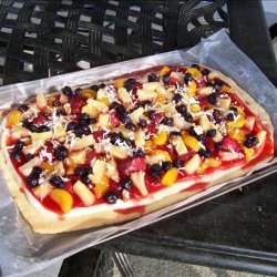 The Cavorting Chef's Fabulous Fruit Pizza recipe