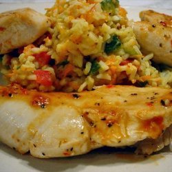 Princess Roasted Red Pepper Chicken With Creamy Risotto recipe
