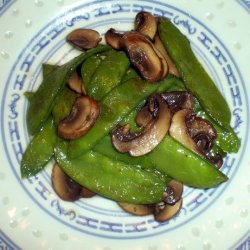 Pea Pods with Fresh Mushrooms recipe