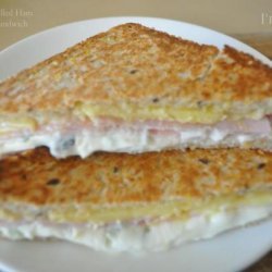 Decadent Grilled Ham and Cheese Sandwich recipe