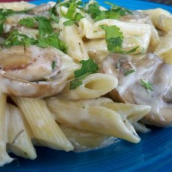 Penne Pasta With an Herbed Cream Sauce recipe