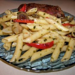 Penne Pasta With Multi-Colored Peppers recipe