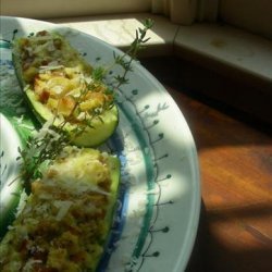 Simple Stuffed Zucchini or Squash recipe
