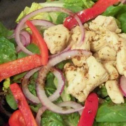 Warm Chicken Spinach Salad recipe