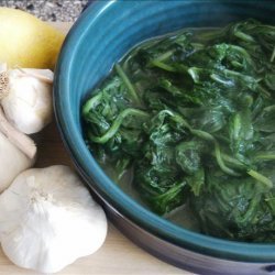 Stir-Fried Spinach With Garlic and Lemon Zest recipe