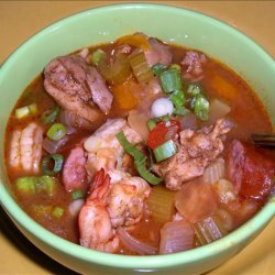Chicken, Shrimp, and Sausage Gumbo recipe