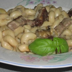 Beef Tip With Mushroom Noodle Casserole recipe